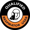 Nmc Qualified Respirator User Hard Hat Emblem, Pk25 HH86